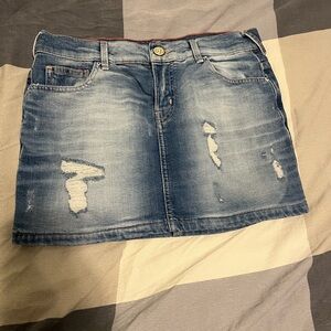 Zara Blue Mini Skirt Casual